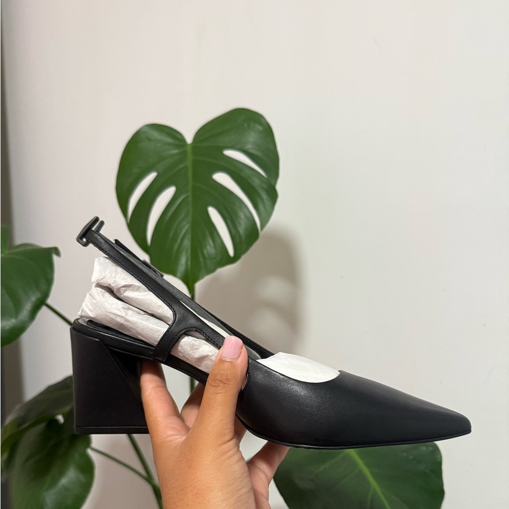 Elegant Black Women's Slingback Heels
